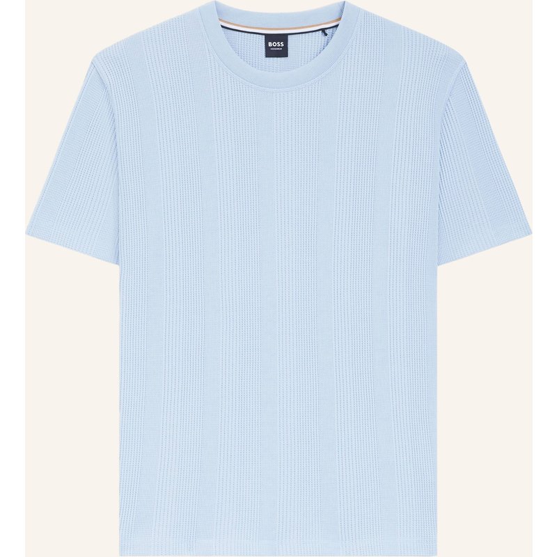 Boss Schlafshirt Structure blau