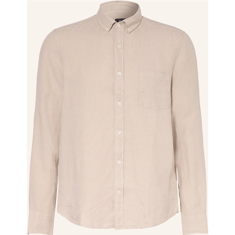 Maerz Muenchen Leinenhemd Comfort Fit beige