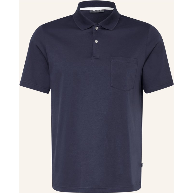 Maerz Muenchen Jersey-Poloshirt blau