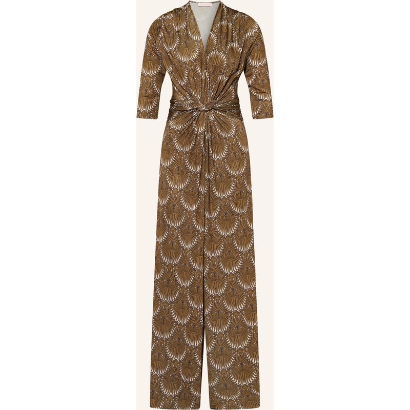Marivie Jumpsuit Tempt Me! Aus Jersey Mit 3/4-Arm braun