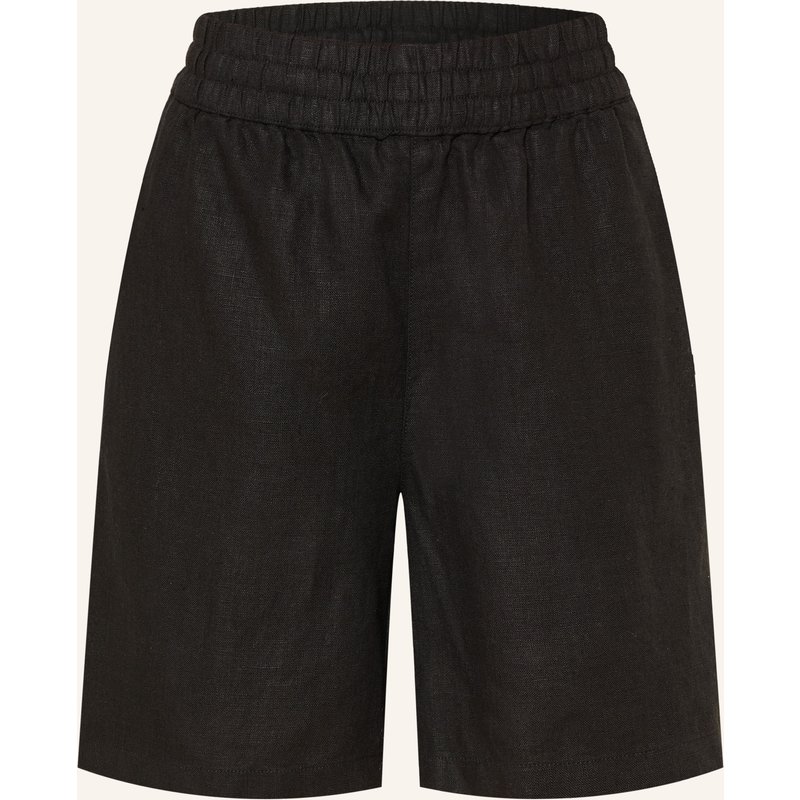 Knowledgecotton Apparel Leinenshorts Posey schwarz