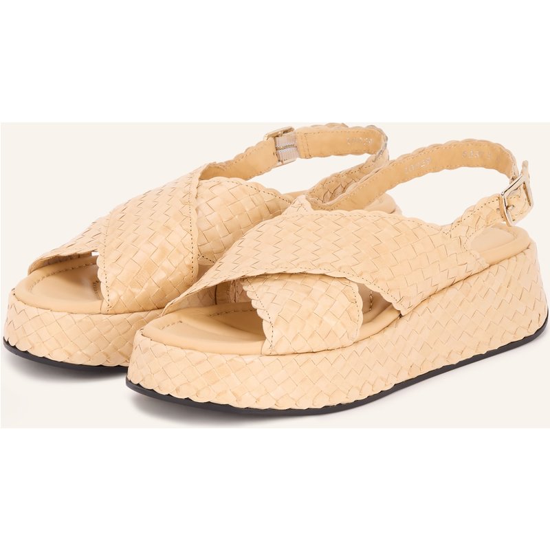 Pons Quintana Plateau-Sandalen weiss