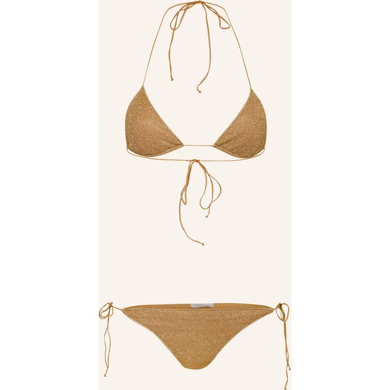 Oséree Triangel-Bikini Lumiere Mit Glitzergarn gold