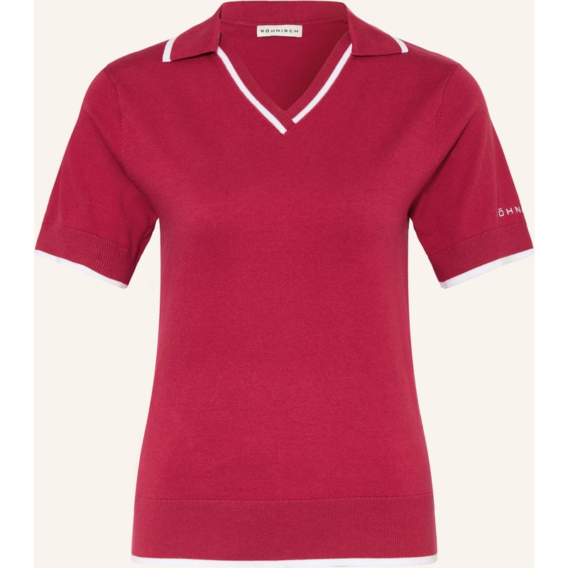 Röhnisch Strick-Poloshirt Swing Regular Fit rot
