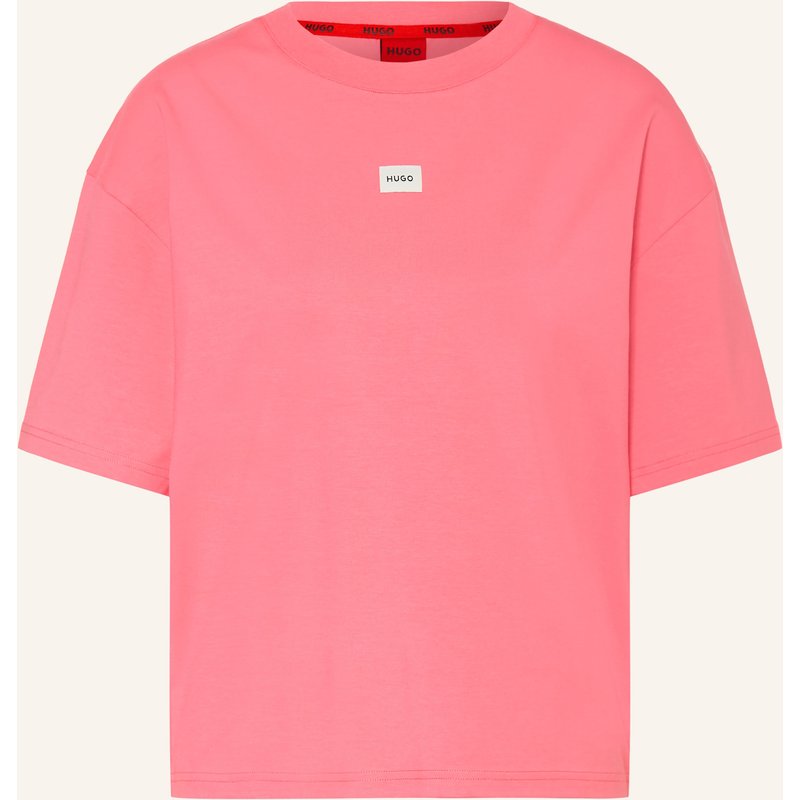 Hugo Lounge-Shirt Signature pink