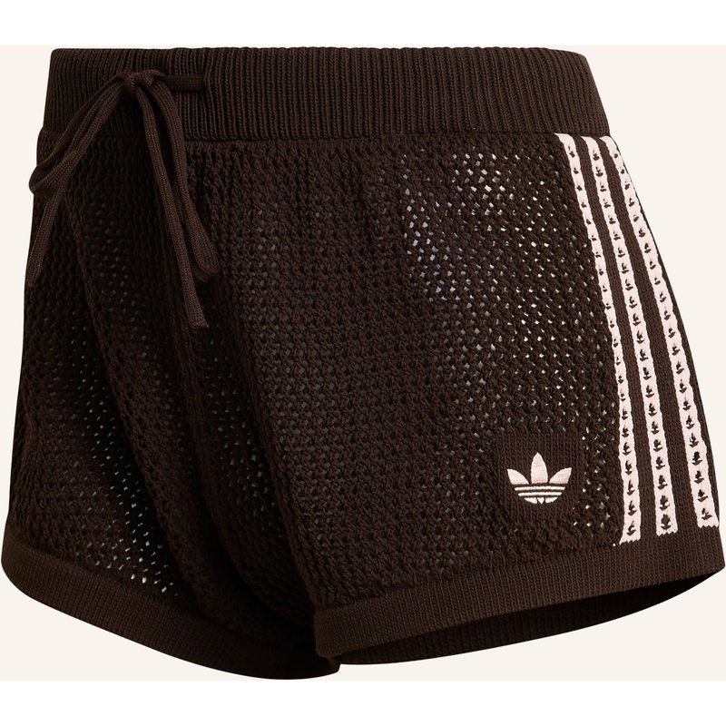 Adidas Originals Häkelshorts Knitted Crochet braun