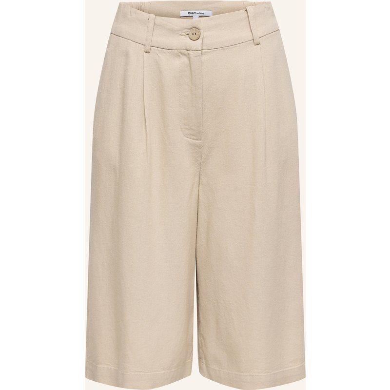 Only Bermudas Mit Leinen beige