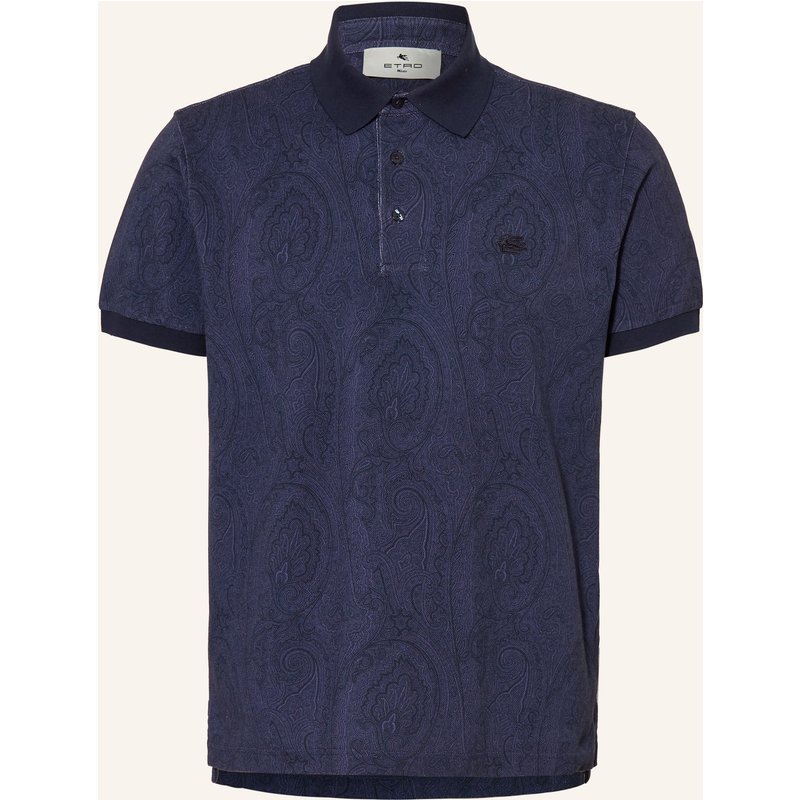 Etro Piqué-Poloshirt blau