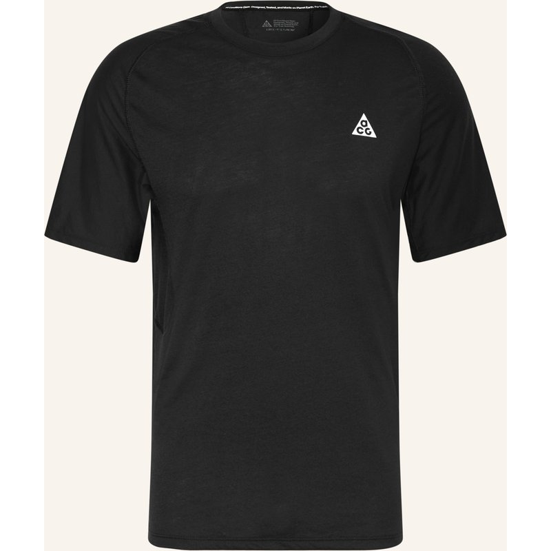 Nike T-Shirt Acg Solar Chase Im Materialmix schwarz
