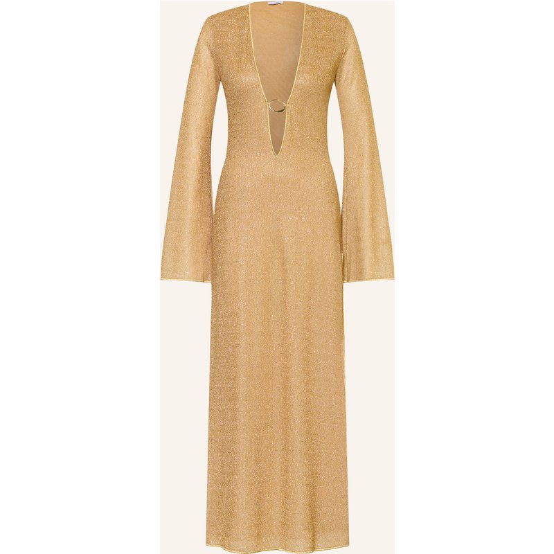 Oséree Strandkleid Lumière Mit Glitzergarn gold
