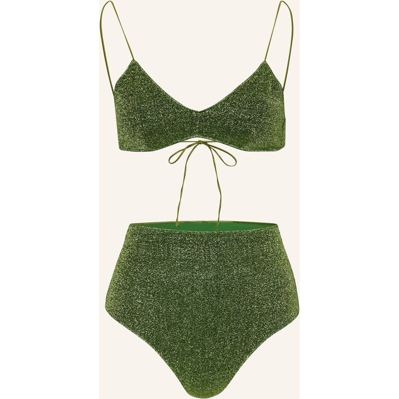 Oséree Triangel-Bikini Lumiere Mit Glitzergarn gruen