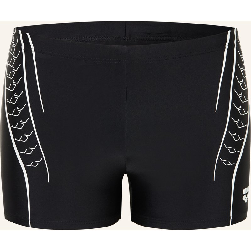 Arena Badehose Double Graphic Mit Uv-Schutz 50+ schwarz