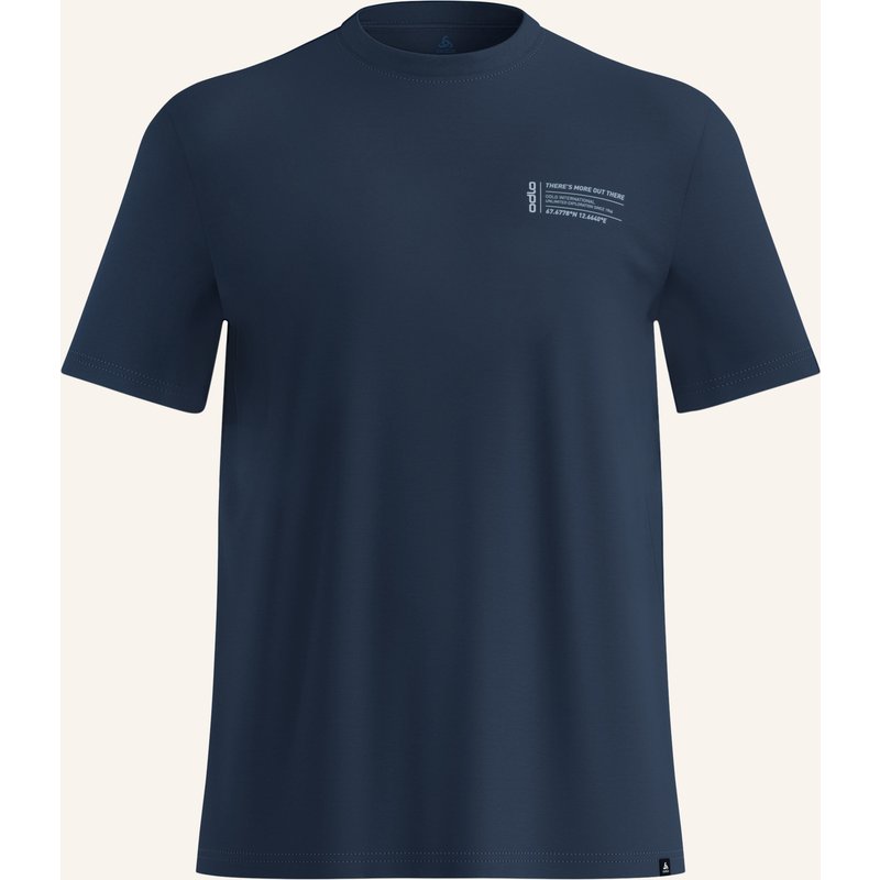 Odlo T-Shirt Cotton Blend Unlimited blau