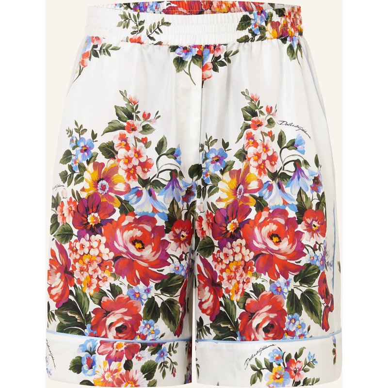 Dolce & Gabbana Seidenshorts weiss