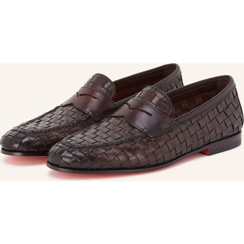 Santoni Penny-Loafer Door braun