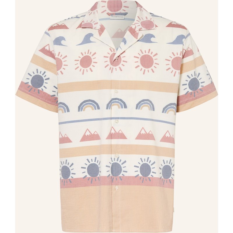 Knowledgecotton Apparel Resorthemd Comfort Fit braun