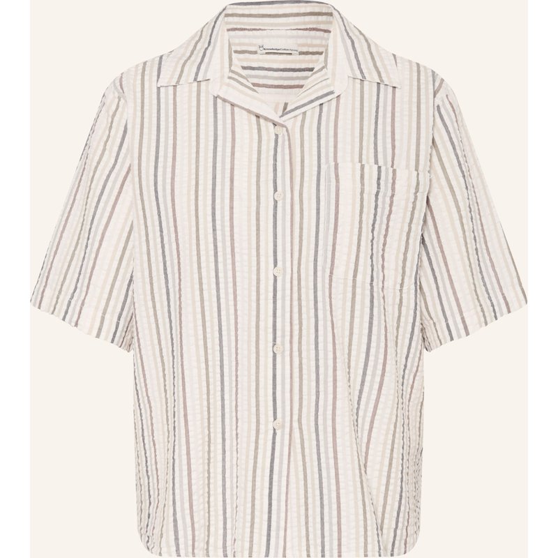 Knowledgecotton Apparel Bluse beige
