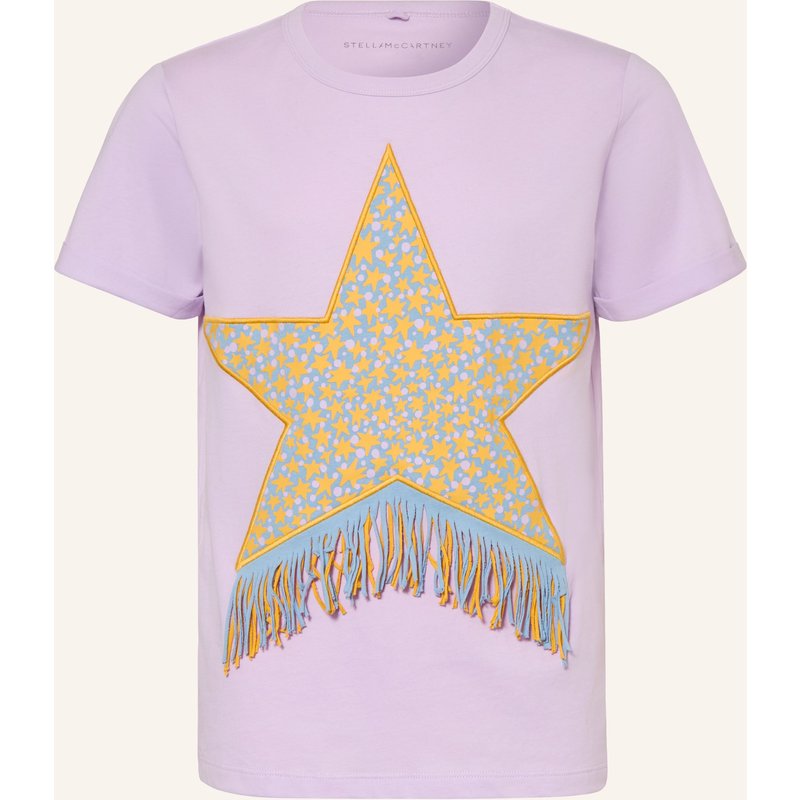Stella Mccartney Kids T-Shirt Mit Fransen lila