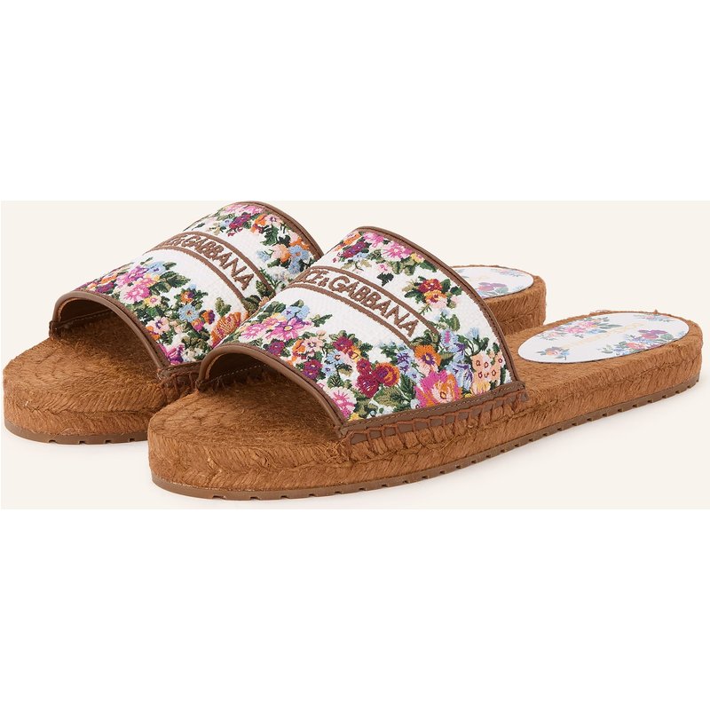 Dolce & Gabbana Pantoletten weiss