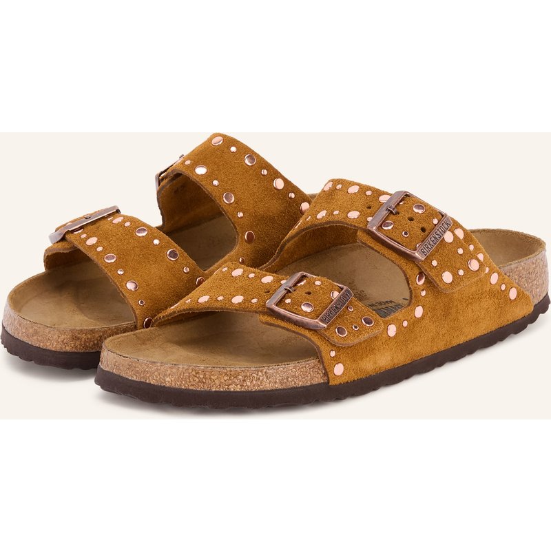 Birkenstock Pantoletten Arizona Rivet Mit Nieten beige