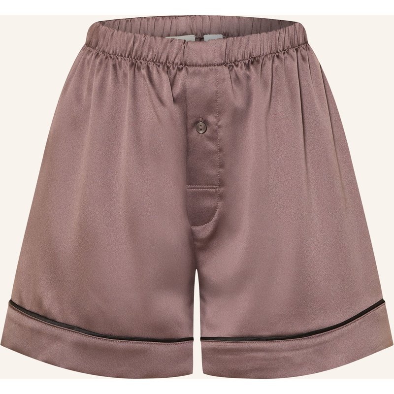 Calvin Klein Schlafshorts Satin Sheen Aus Satin braun