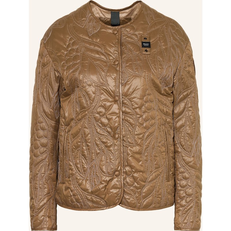 Blauer Steppjacke Queen braun