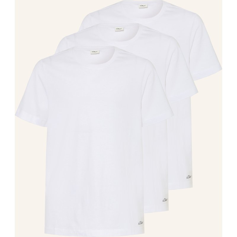 S.Oliver Red 3er-Pack T-Shirts weiss