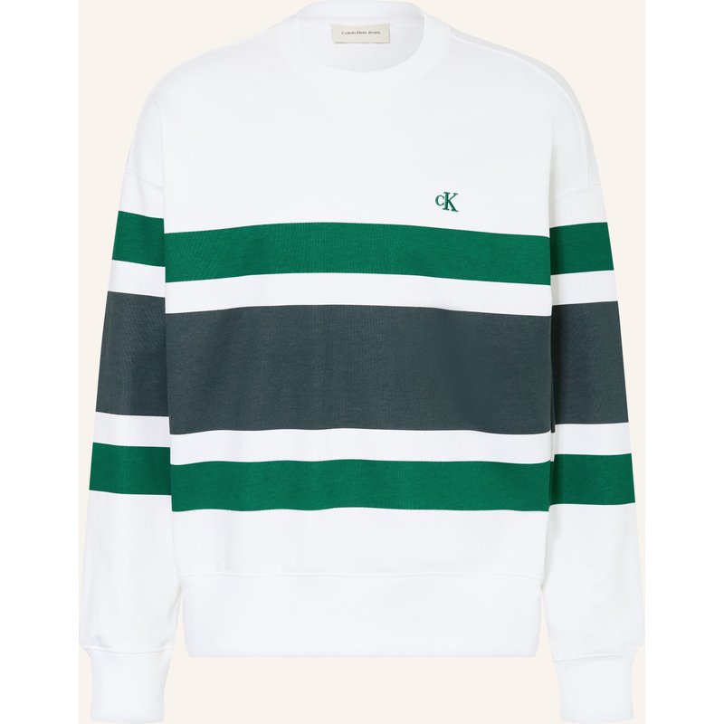 Calvin Klein Jeans Sweatshirt Terry weiss
