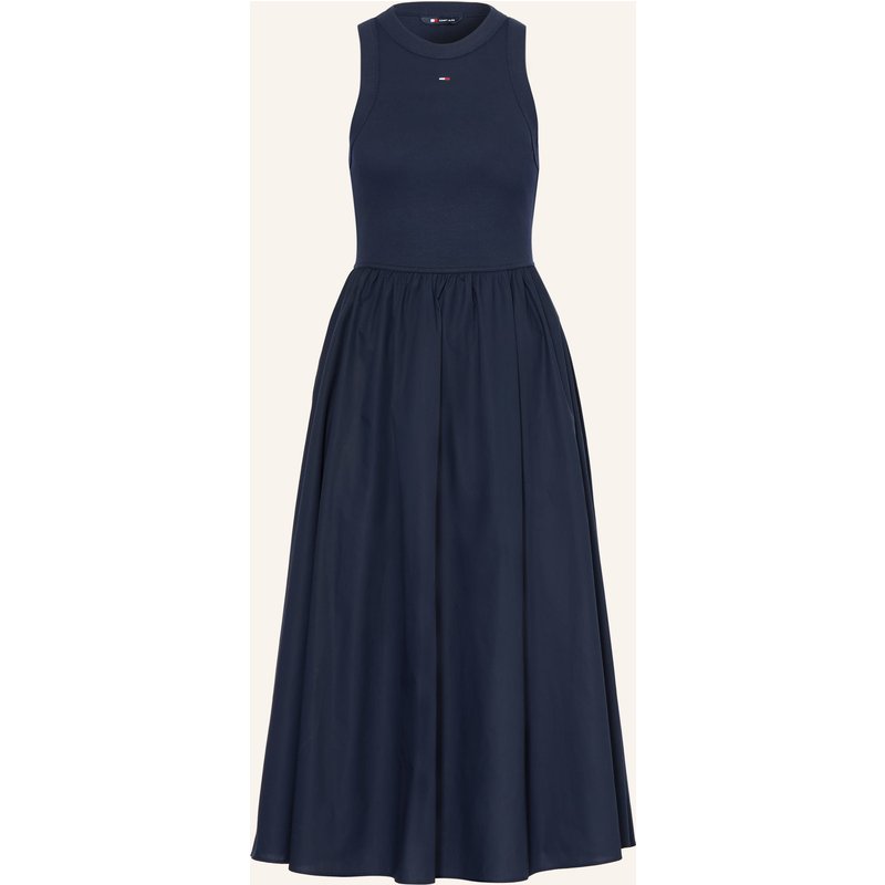 Tommy Jeans Kleid Im Materialmix blau