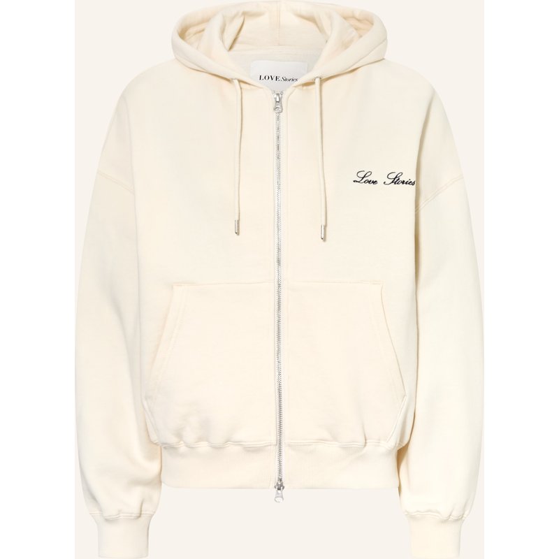Love Stories Lounge-Sweatjacke Maple weiss