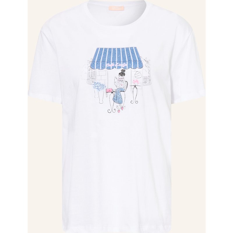 Liu Jo T-Shirt Mit Schmucksteinen weiss