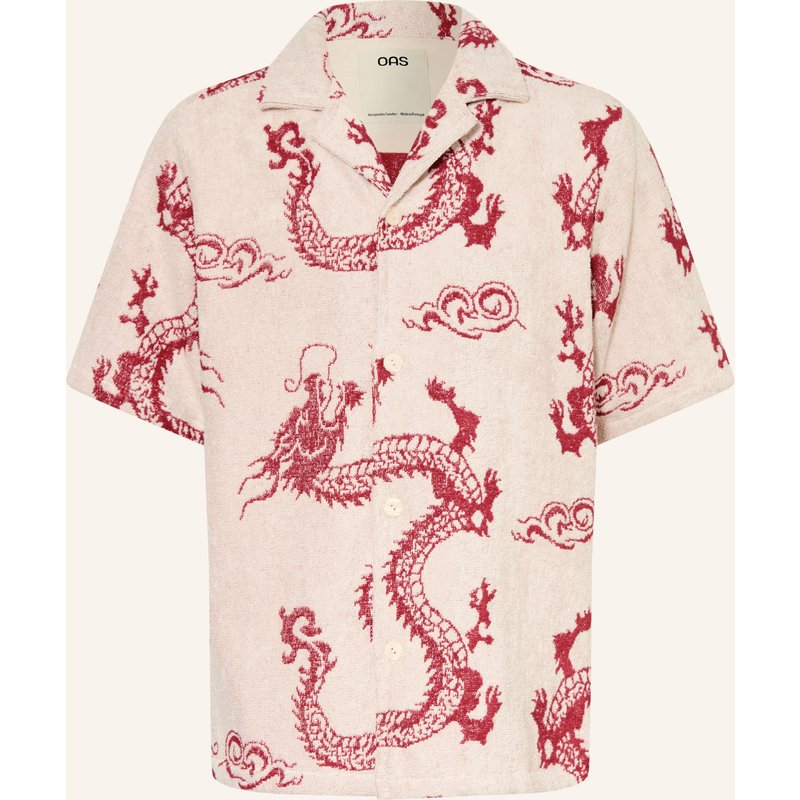Oas Resorthemd Nimbus Cuba Comfort Fit Aus Frottee rot