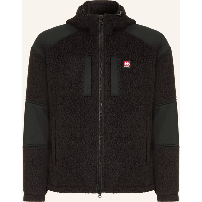 66°North Teddyfell-Jacke Tindur schwarz