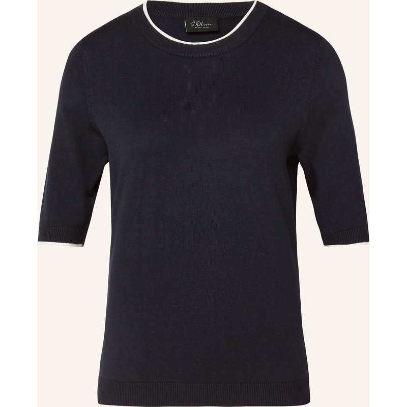 S.Oliver Black Label Strickshirt blau