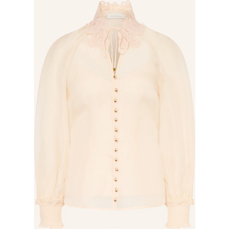 Zimmermann Bluse Rebellion Mit Leinen orange