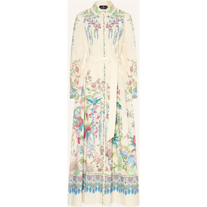 Etro Hemdblusenkleid weiss