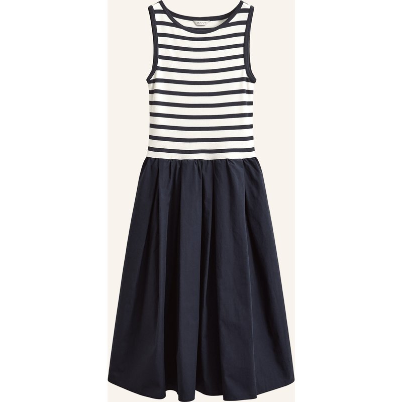 Gant Kleid Im Materialmix blau