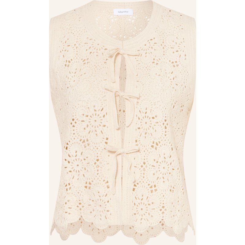 Darling Harbour Häkelweste beige