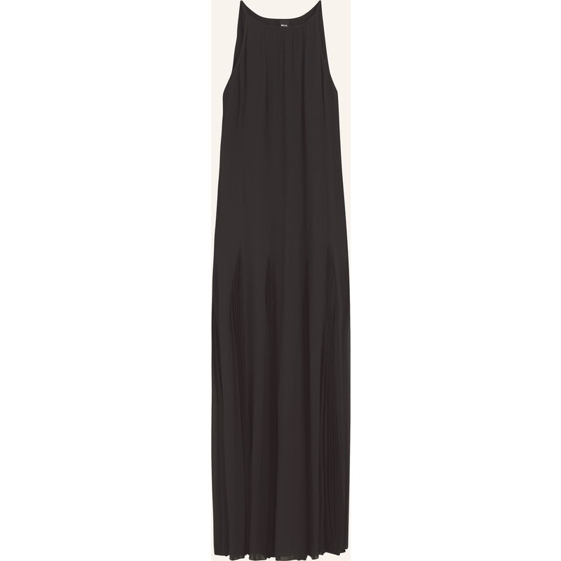 Boss Kleid Davora Mit Plissees schwarz