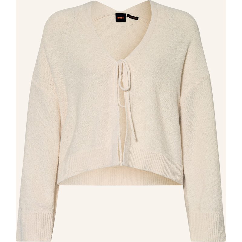 Boss Strickjacke Forleans weiss