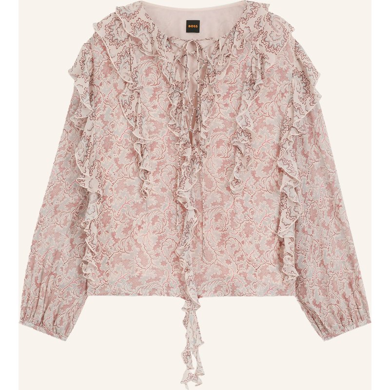 Boss Blusenshirt Borma Mit Volants rosa