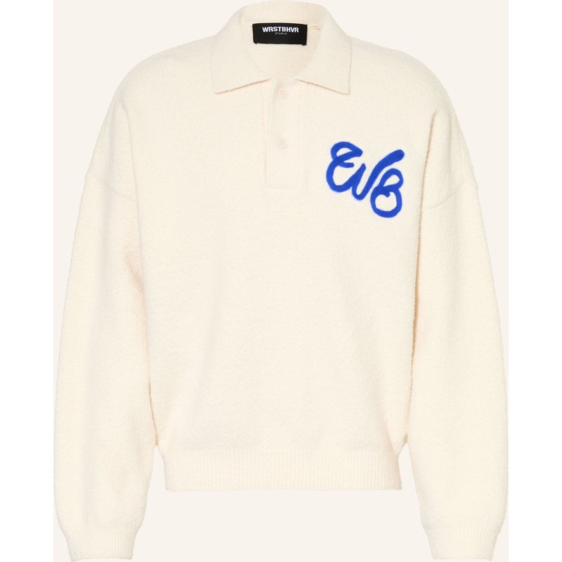 Wrstbhvr Strick-Poloshirt Lev weiss