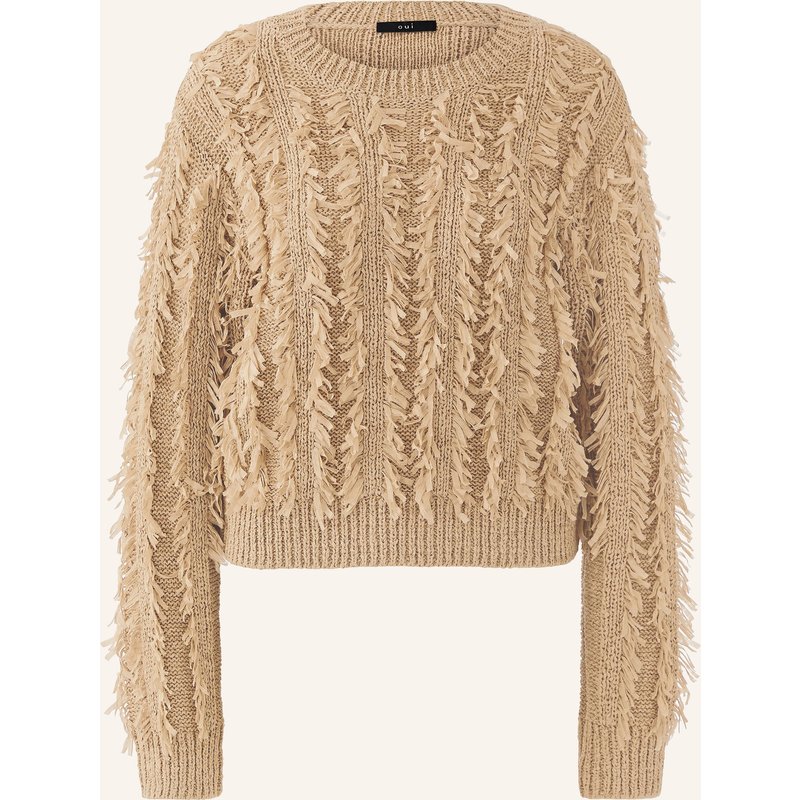 Oui Pullover braun