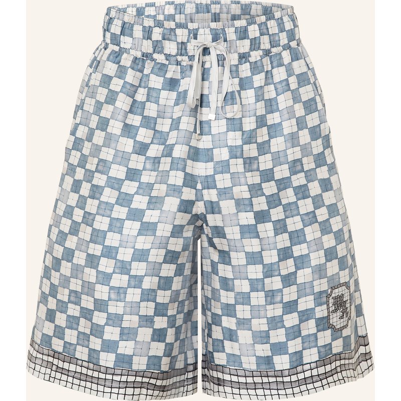 Amiri Seidenshorts blau