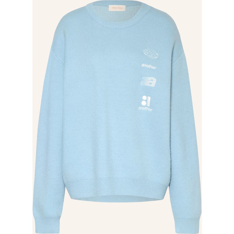 Another Cotton Lab Oversized-Pullover Far Away From Home blau