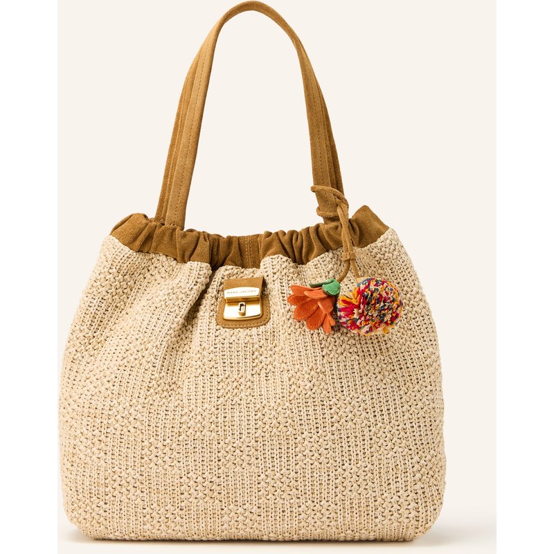 Marc Jacobs Beuteltasche The Summer Woven Cristina beige
