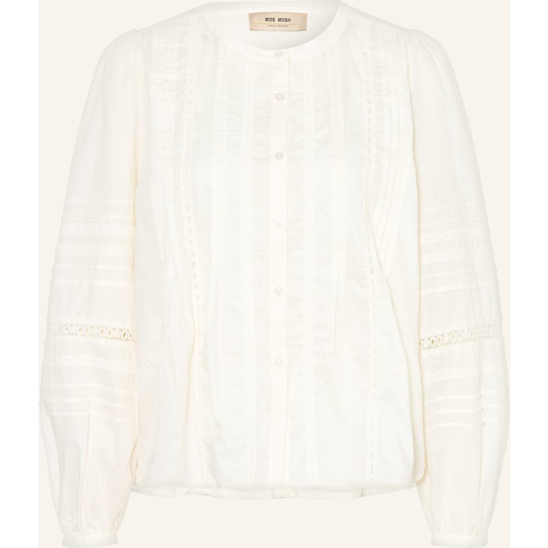 Mos Mosh Bluse Mmadila Mit Spitze weiss