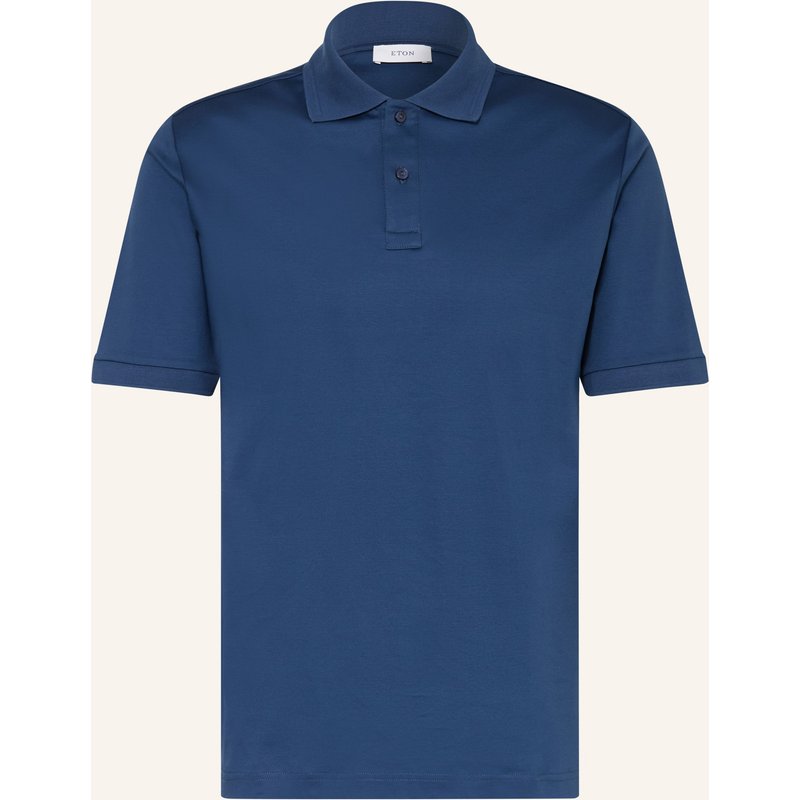 Eton Jersey-Poloshirt blau