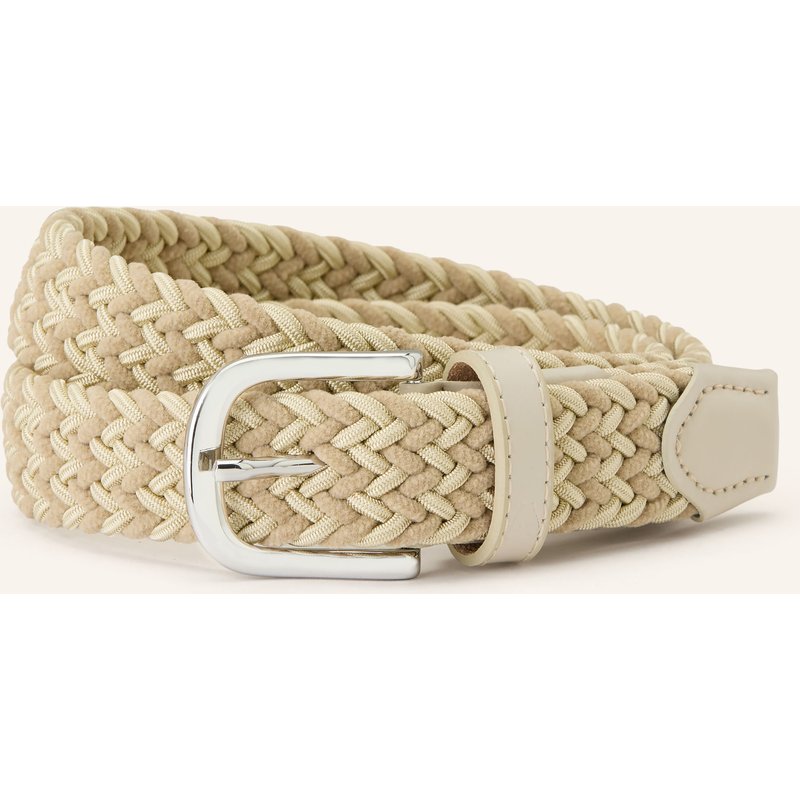 Alberto Flechtgürtel Velvet Mix beige