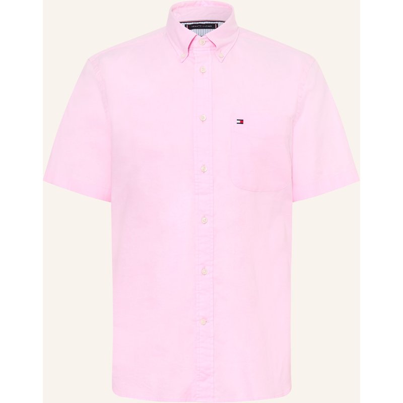 Tommy Hilfiger Kurzarm-Hemd Regular Fit rosa